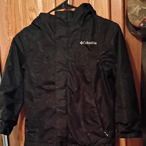 Columbia Black Outdoor Jacket With LinerAnd A New PJ Set. Size 6